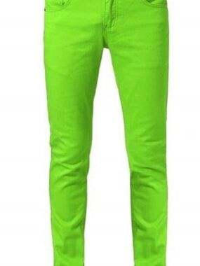 New DSQUARED2 Men’s Neon Green Skinny Jeans - Size 30-31